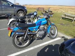 A reg Honda CLR250 at Cat & Fiddle 13 March 2014