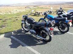 1962 Triumph at Cat & Fiddle 13 March 2014