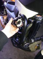 CREE U5 LED Spot Light fitting on Givi crash bars - option 4